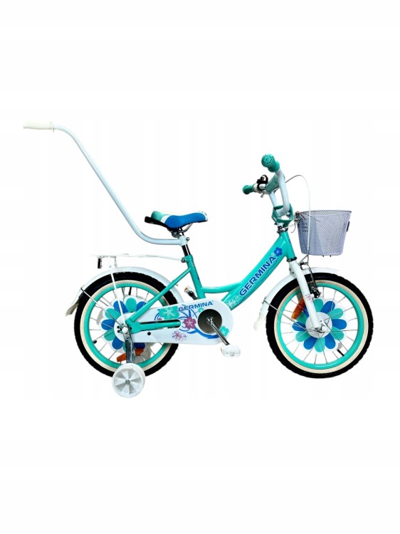 Rower dla dziecka Bmx Germina 16" cali Miętowy - POMYSŁ NA PREZENT
