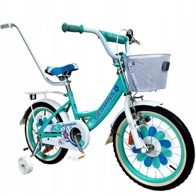 Rower dla dziecka Bmx Germina 16" cali Miętowy - POMYSŁ NA PREZENT