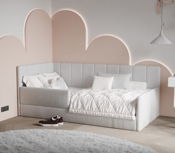 Prezentowane łóżko wykonane jest w tkaninie BUBBLE 07