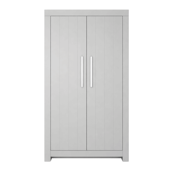 szafa 2-drzwiowa CALMO szara w pokoju dziecięcym