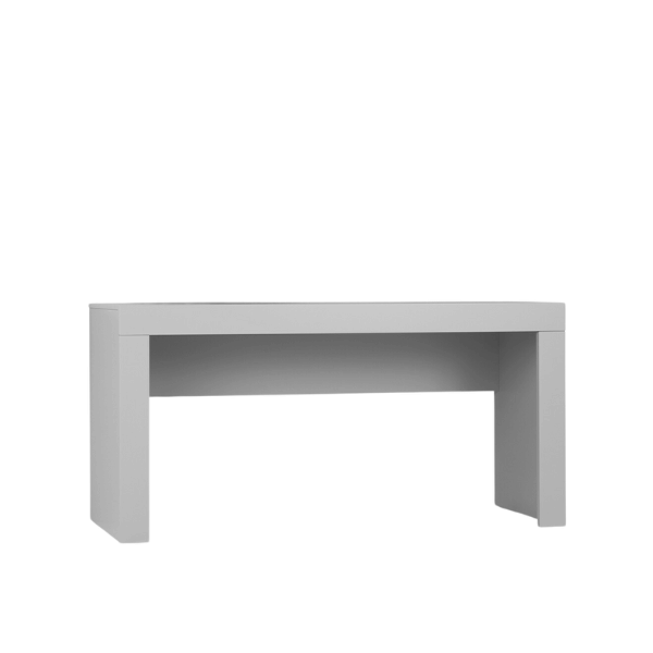 biurko młodzieżowe Calmo szare z dużym blatem do nauki i pracy