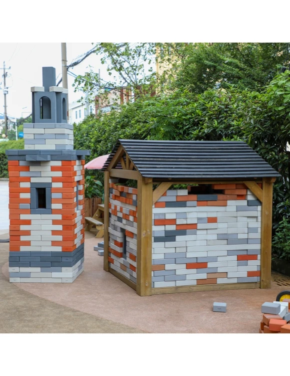 CLASSIC WORLD EDU Mega Klocki Cegiełki Konstrukcyjne Miękkie do Budowania EVA 90 szt.