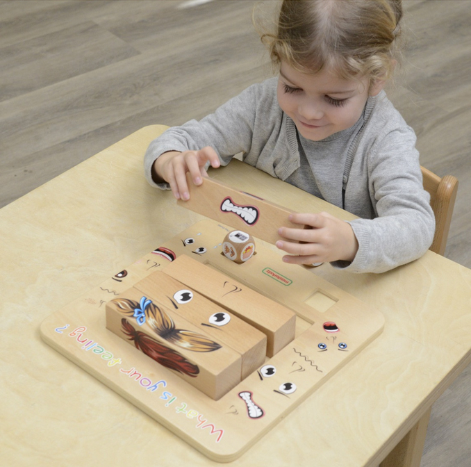 MASTERKIDZ Nauka Emocji Gra Drewniana Montessori