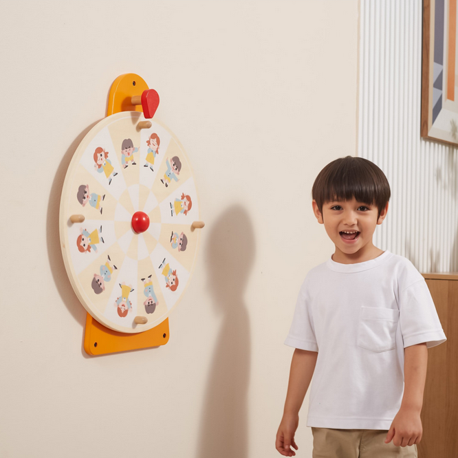 VIGA Tablica Ścienna Koło Pokaż Emocje Certyfikat FSC Montessori