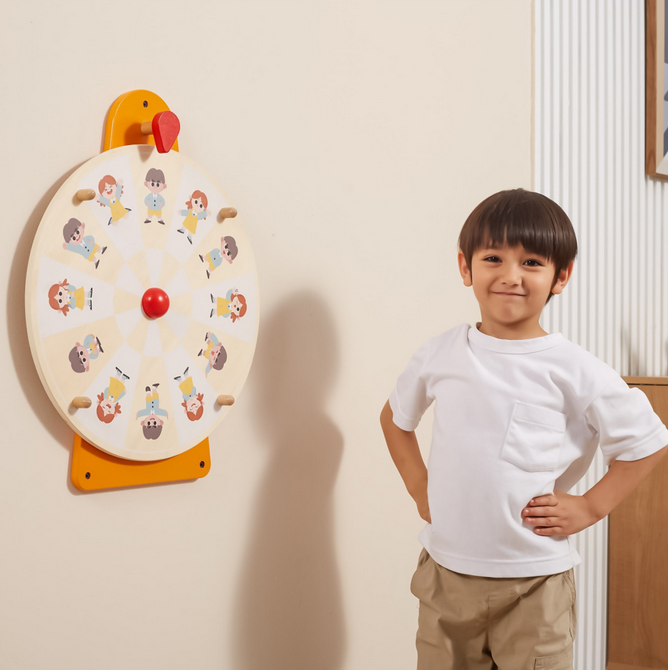 VIGA Tablica Ścienna Koło Pokaż Emocje Certyfikat FSC Montessori