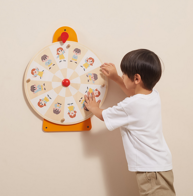 VIGA Tablica Ścienna Koło Pokaż Emocje Certyfikat FSC Montessori