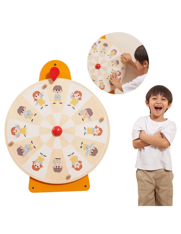 VIGA Tablica Ścienna Koło Pokaż Emocje Certyfikat FSC Montessori