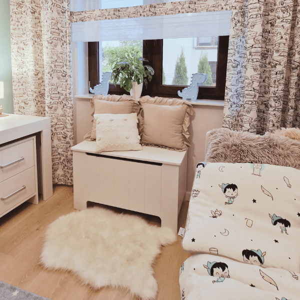 pojemna skrzynia na zabawki dla dzieci