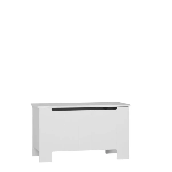 skrzynia na zabawki z siłownikiem bezpieczna dla dzieci