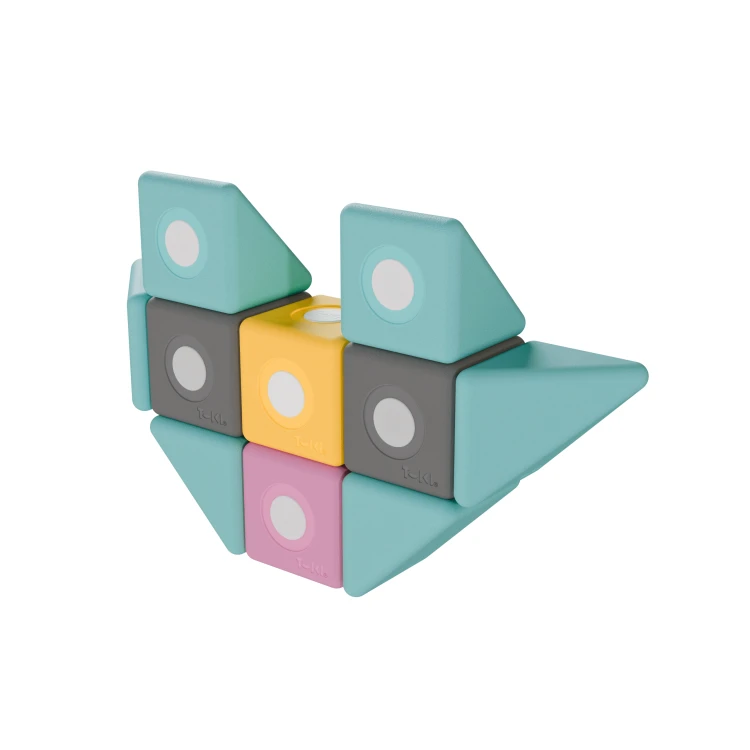 klocki magnetyczne piankowe TUKI SMART dla dzieci, zestaw sensoryczny do przedszkola i terapii integracji sensorycznej kot