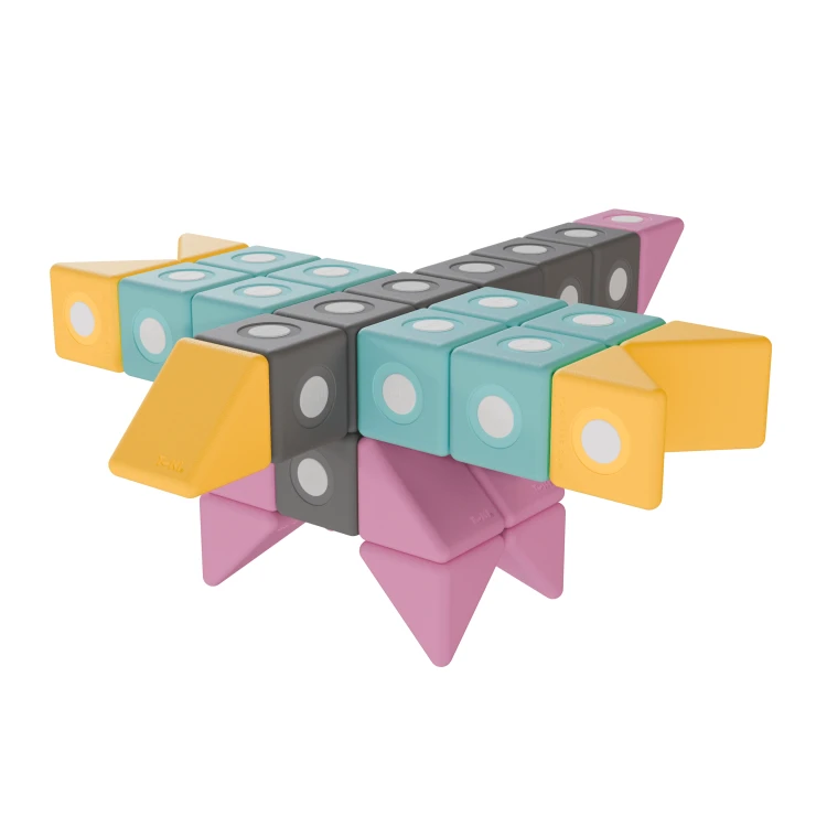 klocki magnetyczne piankowe TUKI SMART dla dzieci, zestaw sensoryczny do przedszkola i terapii integracji sensorycznej