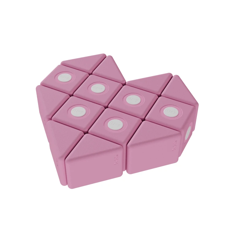 klocki magnetyczne piankowe TUKI SMART dla dzieci, zestaw sensoryczny do przedszkola i terapii integracji sensorycznej serce