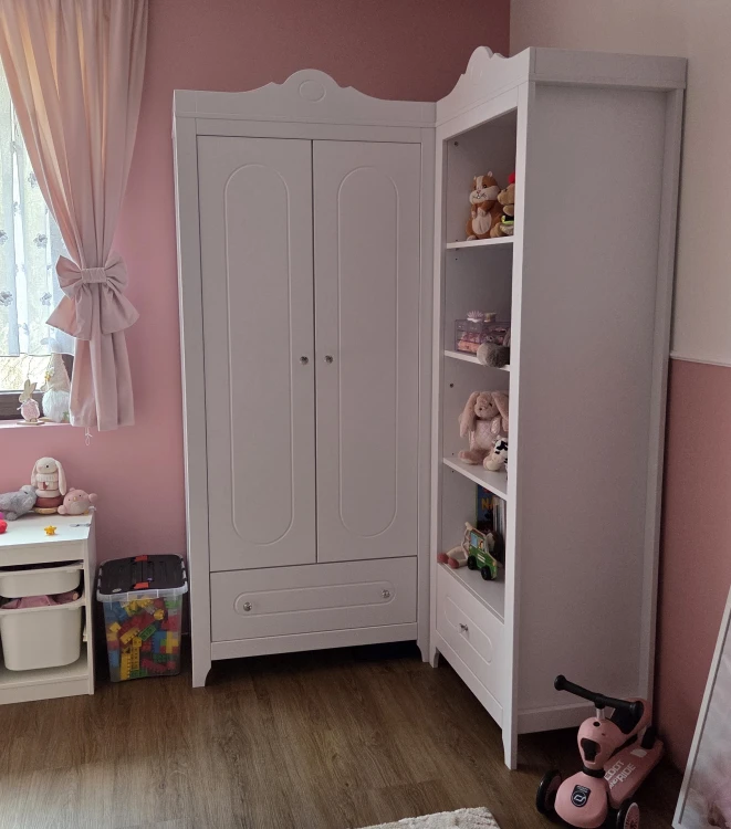 Szafa dwudrzwiowa z szufladą GLAMOUR