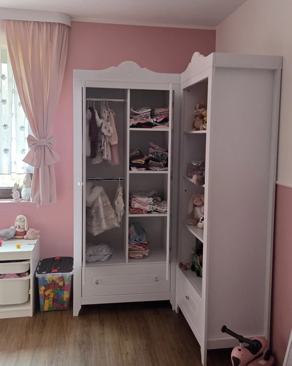 Szafa dwudrzwiowa z szufladą GLAMOUR