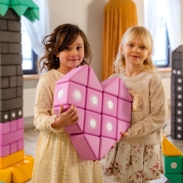 klocki magnetyczne piankowe TUKI SMART dla dzieci, zestaw sensoryczny do przedszkola i terapii integracji sensorycznej zestaw 280 elementów