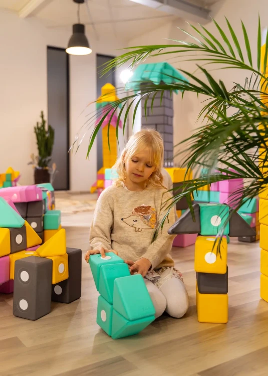 klocki magnetyczne piankowe TUKI SMART dla dzieci, zestaw sensoryczny do przedszkola i terapii integracji sensorycznej