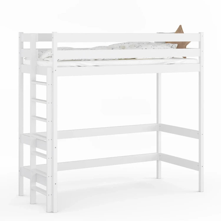 Łóżko Antresola 1 Osobowa Veli - Białe