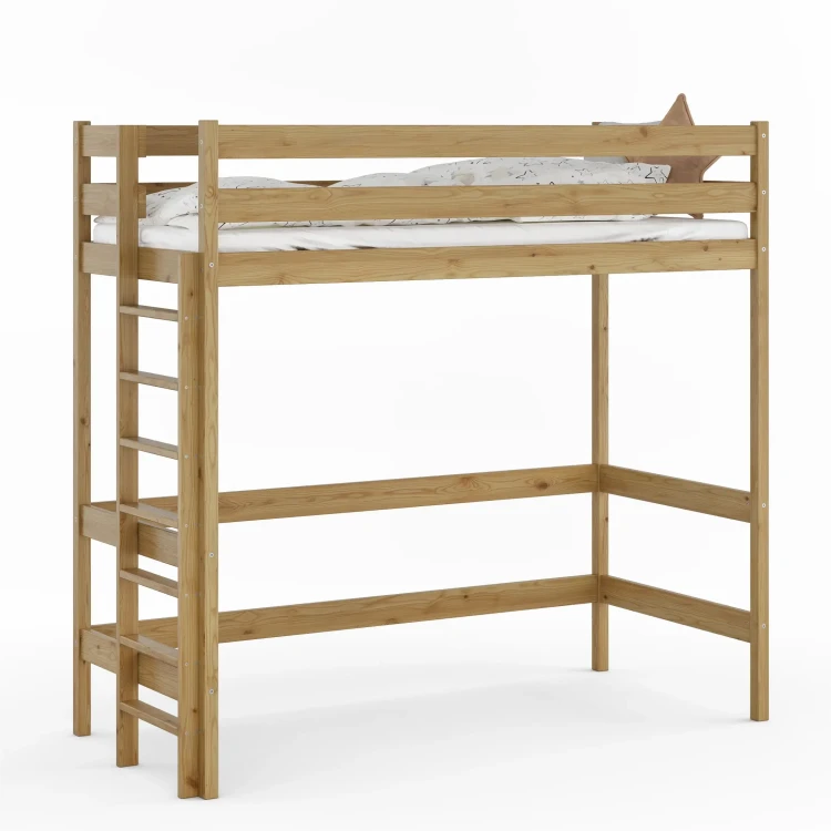 Łóżko Antresola 1 Osobowa Veli - Dąb