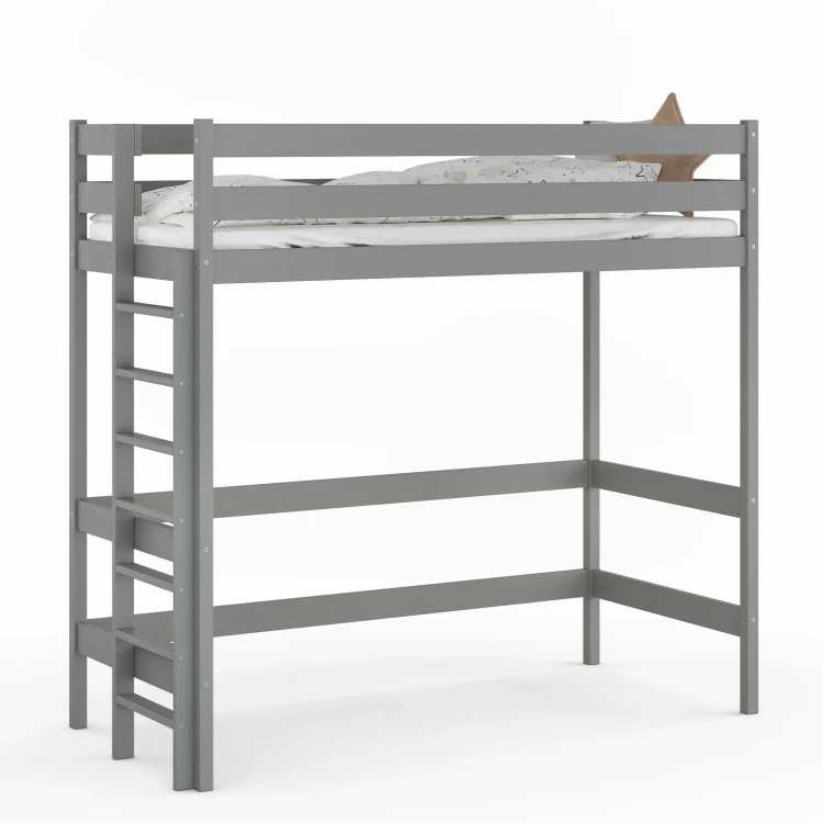 Łóżko Antresola 1 Osobowa Veli - grafit