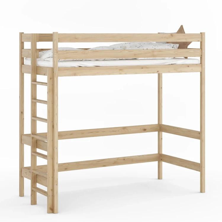 Łóżko Antresola 1 Osobowa Veli - surowe