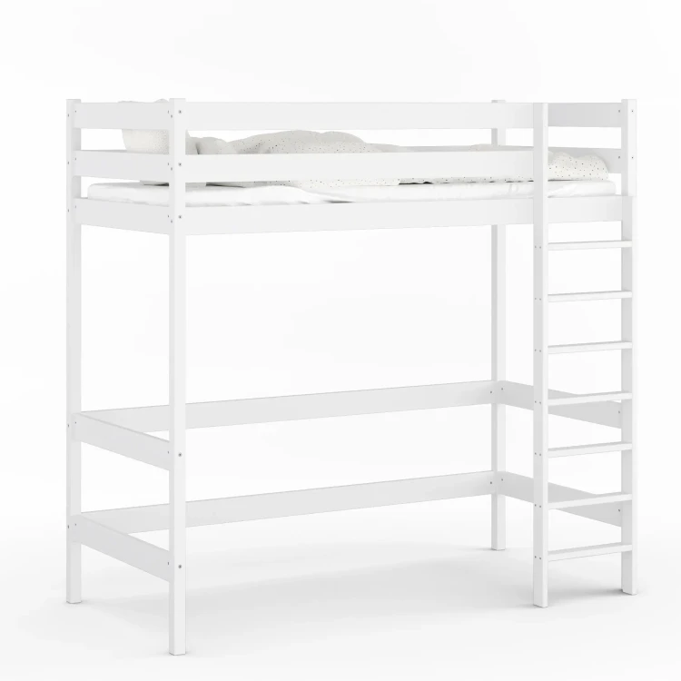 Łóżko Antresola 1 Osobowa Alti - Białe