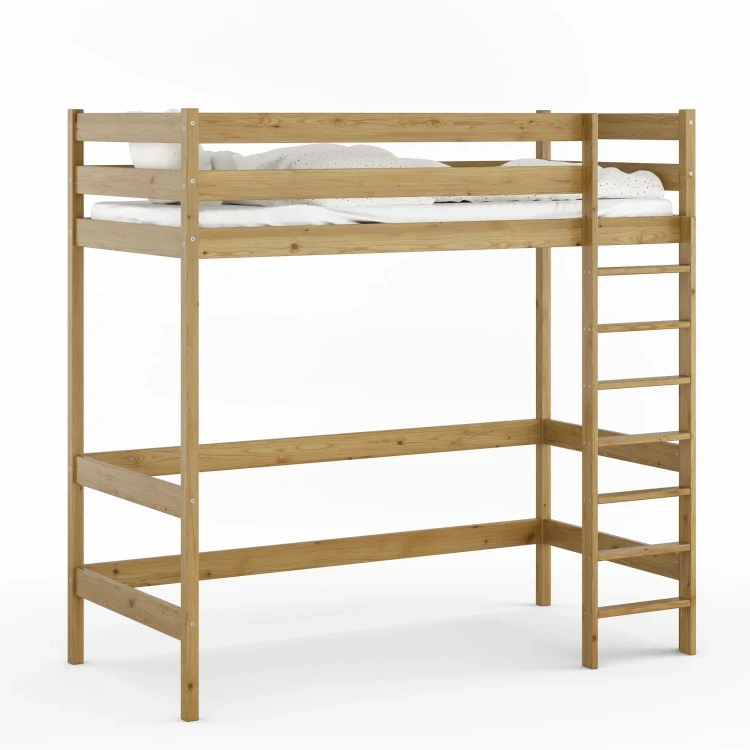 Łóżko Antresola 1 Osobowa Alti - Dąb