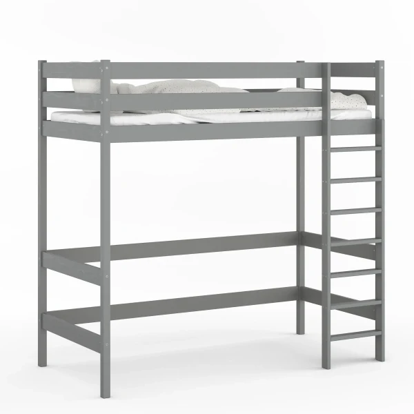 Łóżko Antresola 1 Osobowa Alti - Grafit