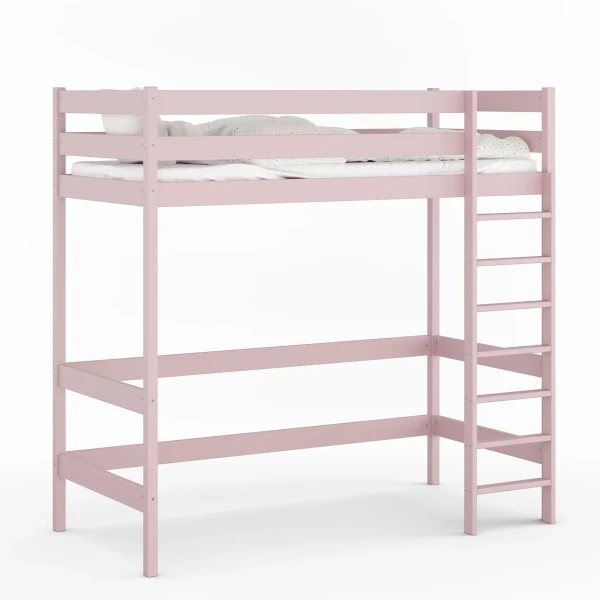 Łóżko Antresola 1 Osobowa Alti - Różowy