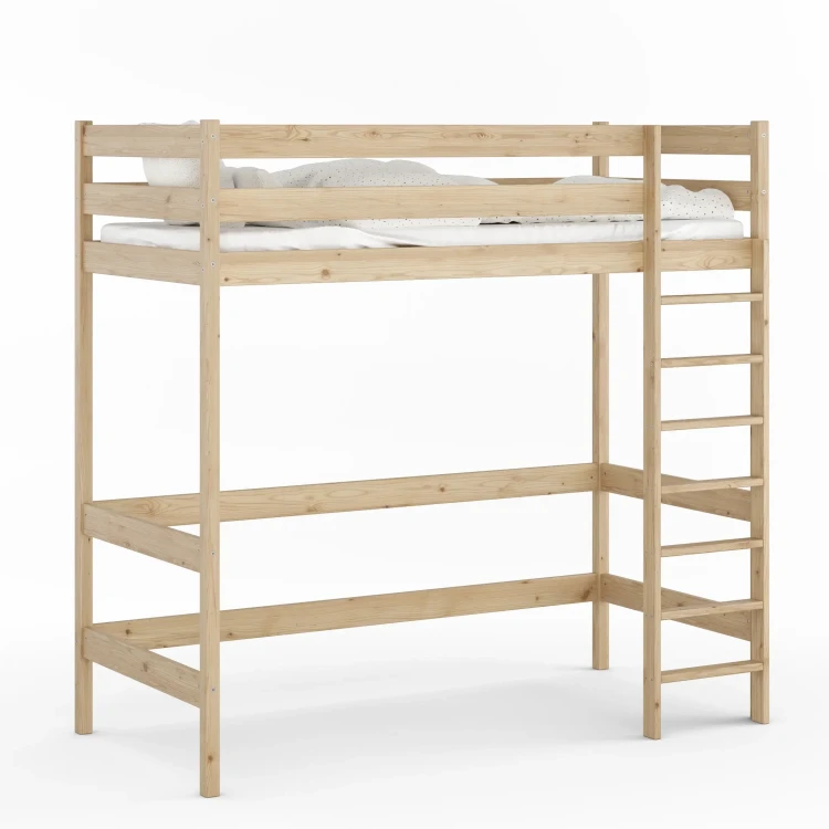 Łóżko Antresola 1 Osobowa Alti - Surowe