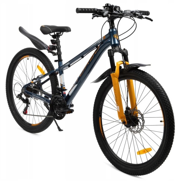 Polski rower górski MTB 24 cale Shimano 21 biegów aluminiowy z amortyzatorem i stopką