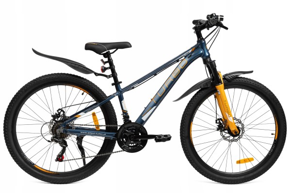 polski rower górski MTB 26 z aluminiową ramą, napędem Shimano, amortyzacją i hamulcami tarczowymi, wstępnie złożony i wyregulowany