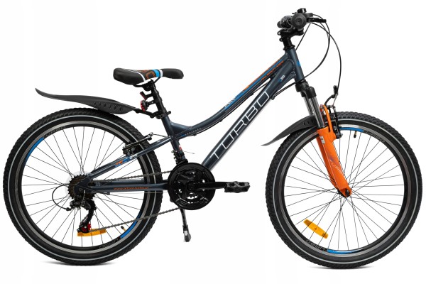 Polski rower górski MTB 24 cale Shimano 21 biegów aluminiowy z amortyzatorem i stopką