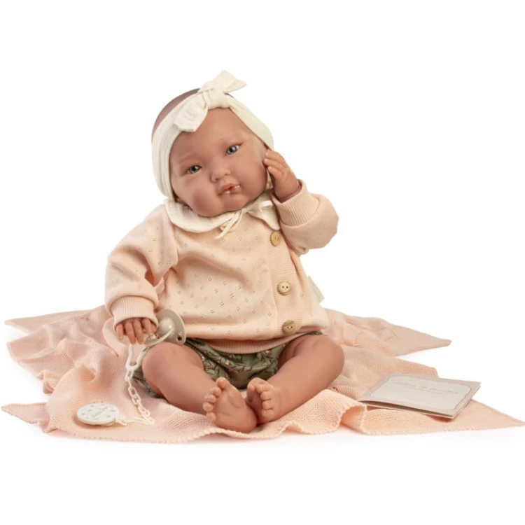 Lalka Reborn Alejandra 52 cm Antonio Juan realistyczna lalka dla dziewczynki z akcesoriami
