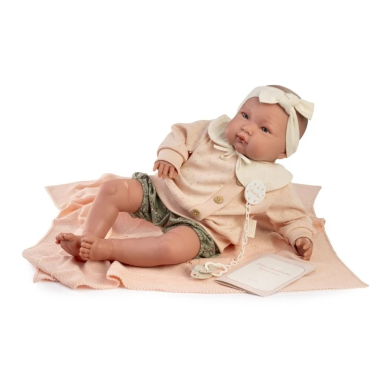 Lalka Reborn Alejandra 52 cm Antonio Juan realistyczna lalka dla dziewczynki z akcesoriami