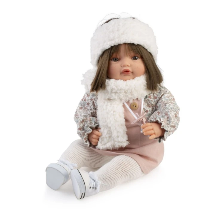 Lalka Beni 42 cm brunetka Antonio Juan płacząca lalka z dźwiękiem i ubrankami