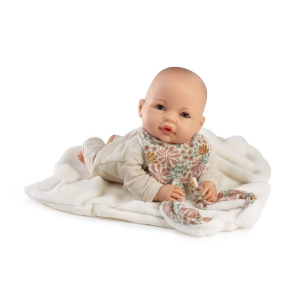 Lalka Bimba 37 cm Antonio Juan płacząca bobas z kocykiem królik i smoczkiem