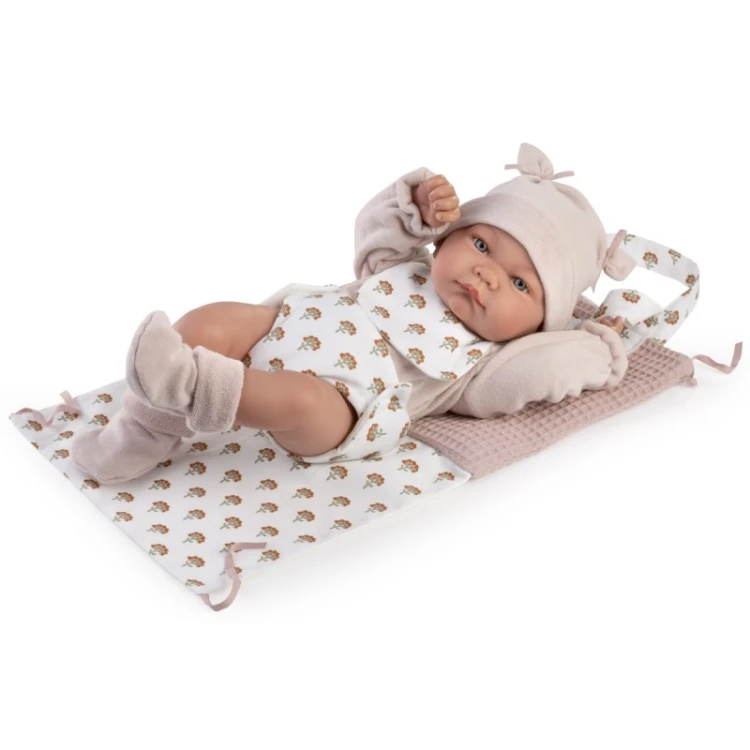 lalka Nica Antonio Juan 50431 realistyczny bobas 42 cm z przewijakiem i ubrankiem