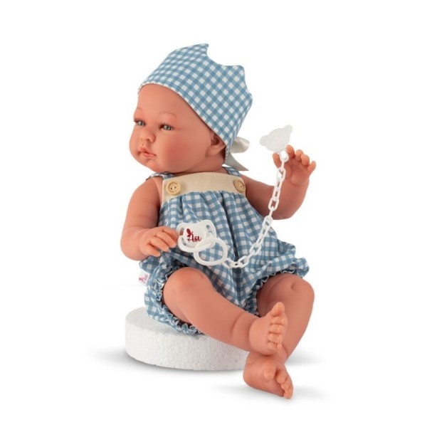 lalka Pablo ASI 0368151 realistyczny bobas chłopiec 43 cm winylowy z ubrankiem