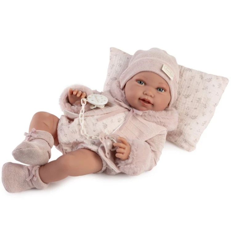 lalka Pipa Antonio Juan 33392 bobas 42 cm w sweterku z poduszką miękki tułów