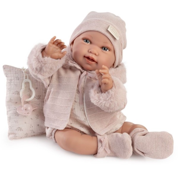 lalka Pipa Antonio Juan 33392 bobas 42 cm w sweterku z poduszką miękki tułów