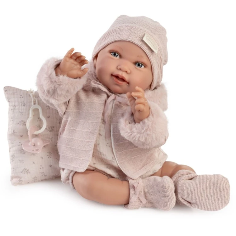 lalka Pipa Antonio Juan 33392 bobas 42 cm w sweterku z poduszką miękki tułów