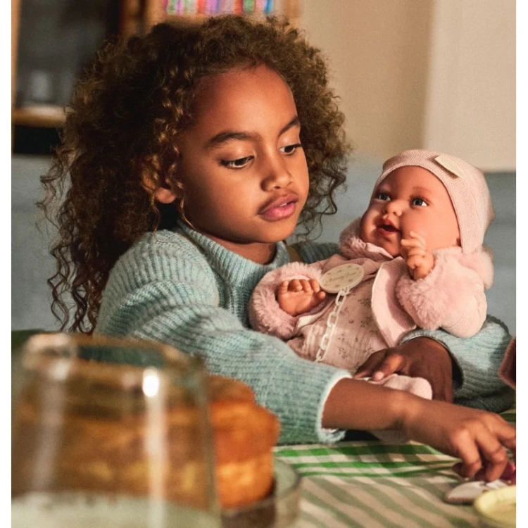 lalka Pipa Antonio Juan 33392 bobas 42 cm w sweterku z poduszką miękki tułów