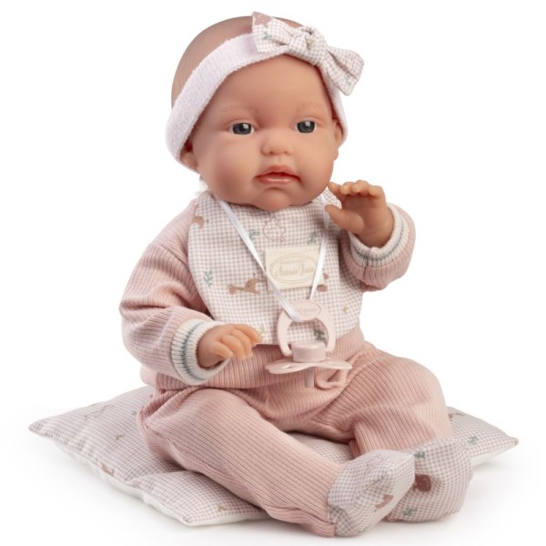 lalka Toneta Antonio Juan 70366 elastyczny bobas 34 cm z poduszką i ubrankiem