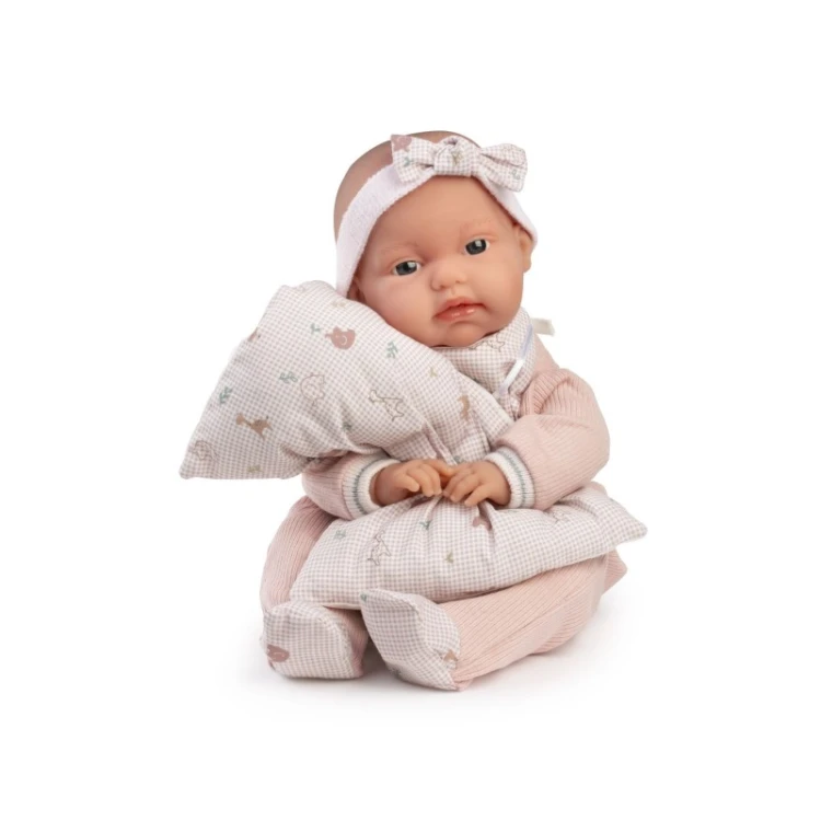 lalka Toneta Antonio Juan 70366 elastyczny bobas 34 cm z poduszką i ubrankiem