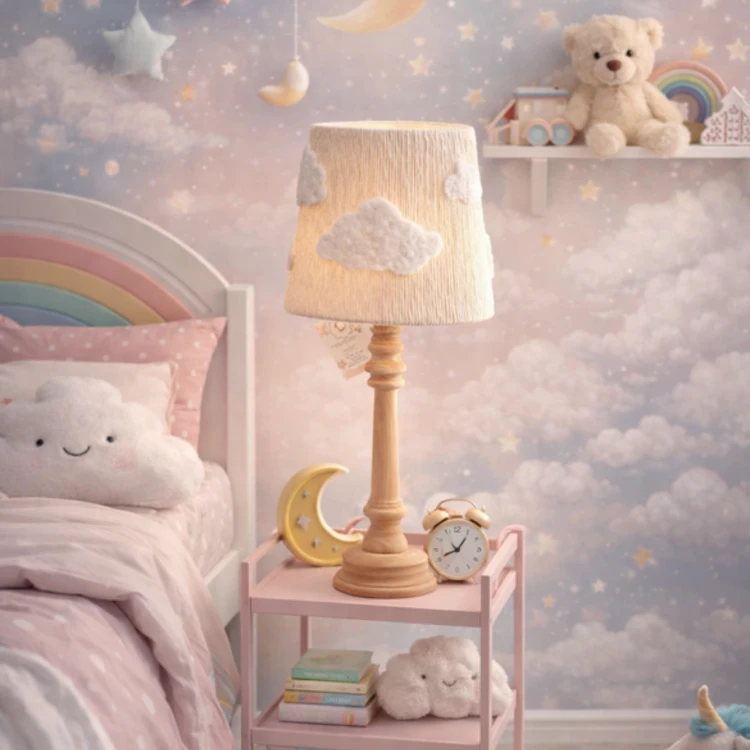 Lampa nocna do pokoju dziecka Delikatna Chmurka