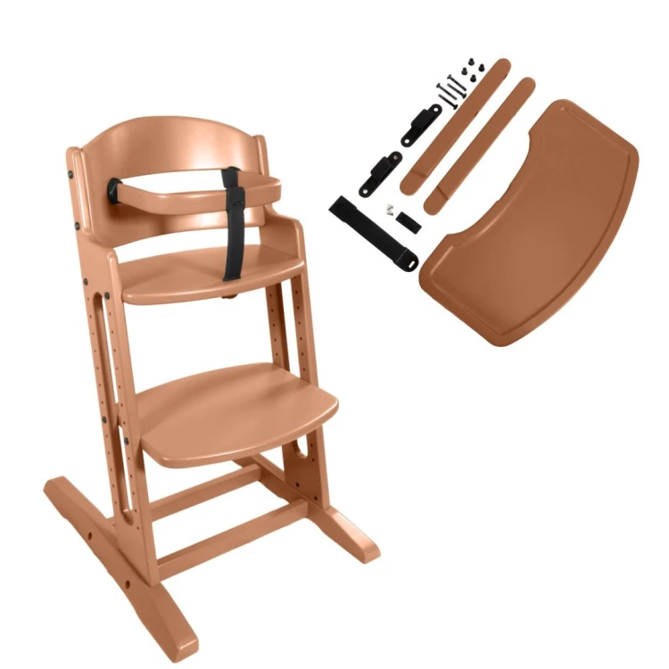 krzesełko BabyDan DanChair z tacką DanTray drewniane