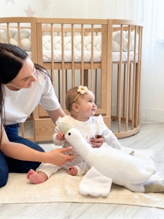 Łóżko dziecięce bukowe KOTTO OLIN natural