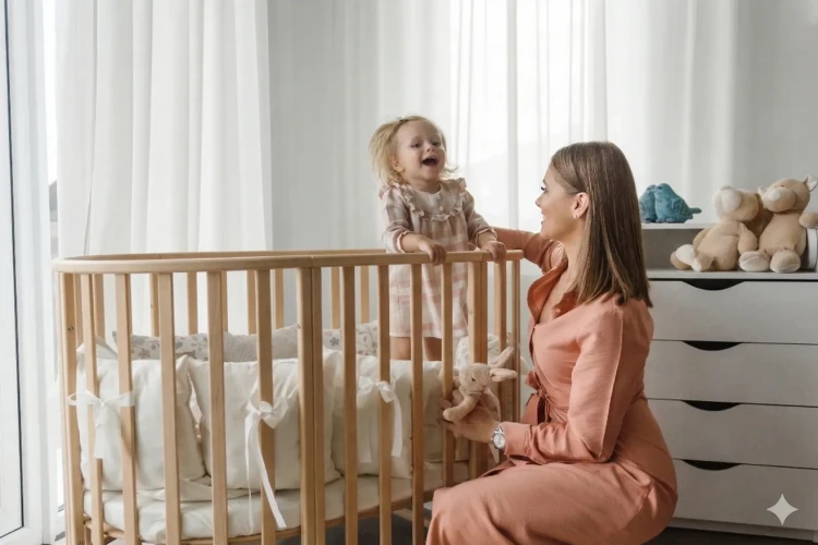 Łóżko dziecięce bukowe KOTTO OLIN natural