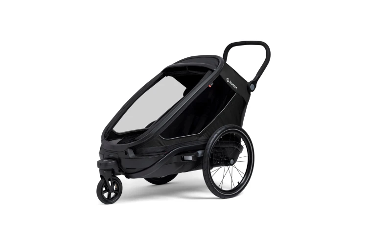 przyczepka rowerowa Hamax Outback Next dla dzieci z funkcją wózka spacerowego i amortyzacją