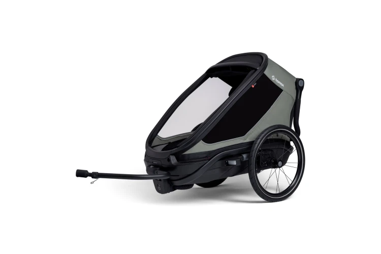 przyczepka rowerowa Hamax Outback Next dla dzieci z funkcją wózka spacerowego i amortyzacją